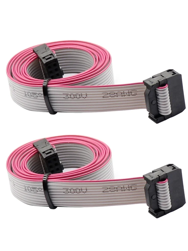 2 pièces 10p câble ruban 50cm IDC10 câble plat 10 broches fil de données LCD 2004 12864 câble d'extension rampes fil de plomb 10pin pour LCD12864