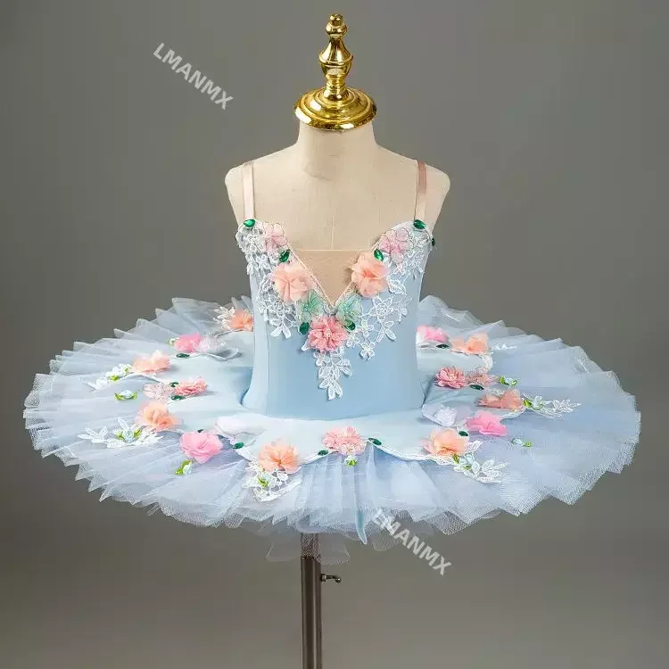 

Ballet Tutu Fairy Doll Professional Ballet Dress For Girls Blue Competition Performance Clothes Ballerina Balet Dress Girl