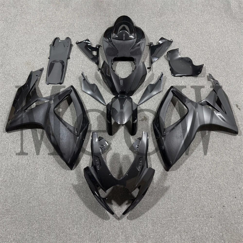 Motorcycle Fairing Kit ste ABS Injection Bodykits Full Bodywork Carbon black For GSX-R 600 750 GSXR600 GSXR750 2006 2007 K6 K7