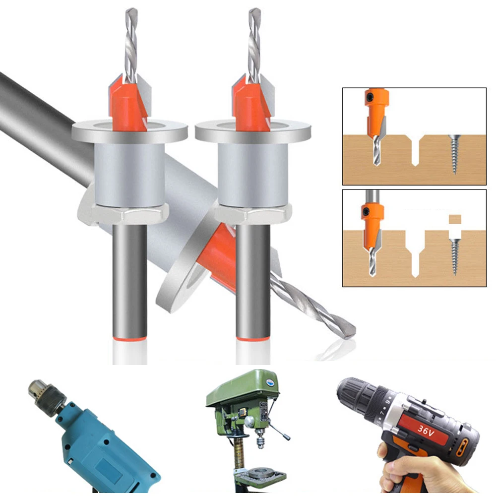 

Limiter Countersink Bit Adjustable Depth Self Tapping Bit Woodworking Tools