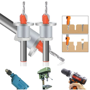 리미터 카운터 싱크 비트, 깊이 조절 가능, 셀프 태핑 비트, 목공 도구