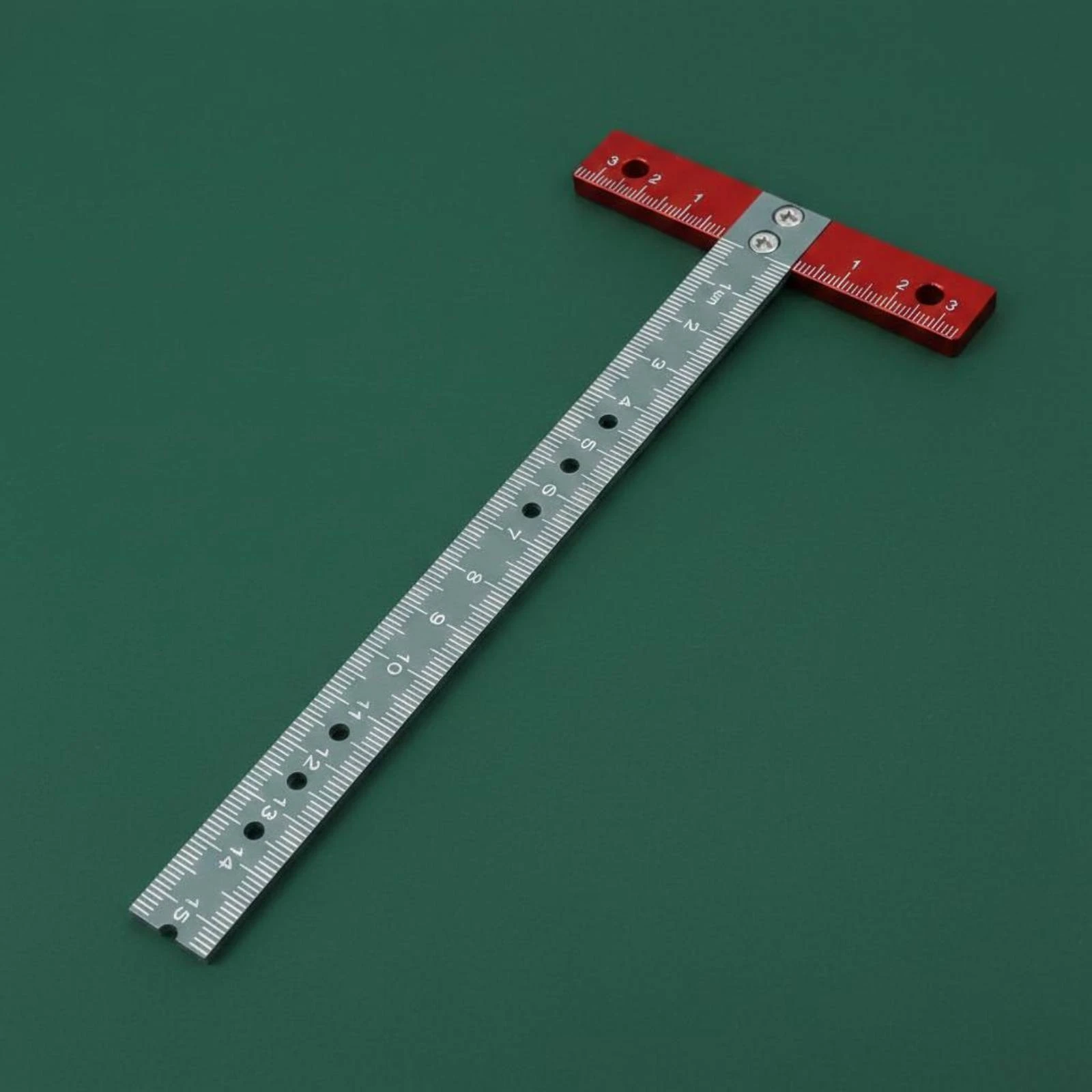 

T-Square Ruler Clear Scale Aluminum T-Square Woodworking Ruler Corrosion Resistant Measuring Tool Long-Lasting for Woodworkers