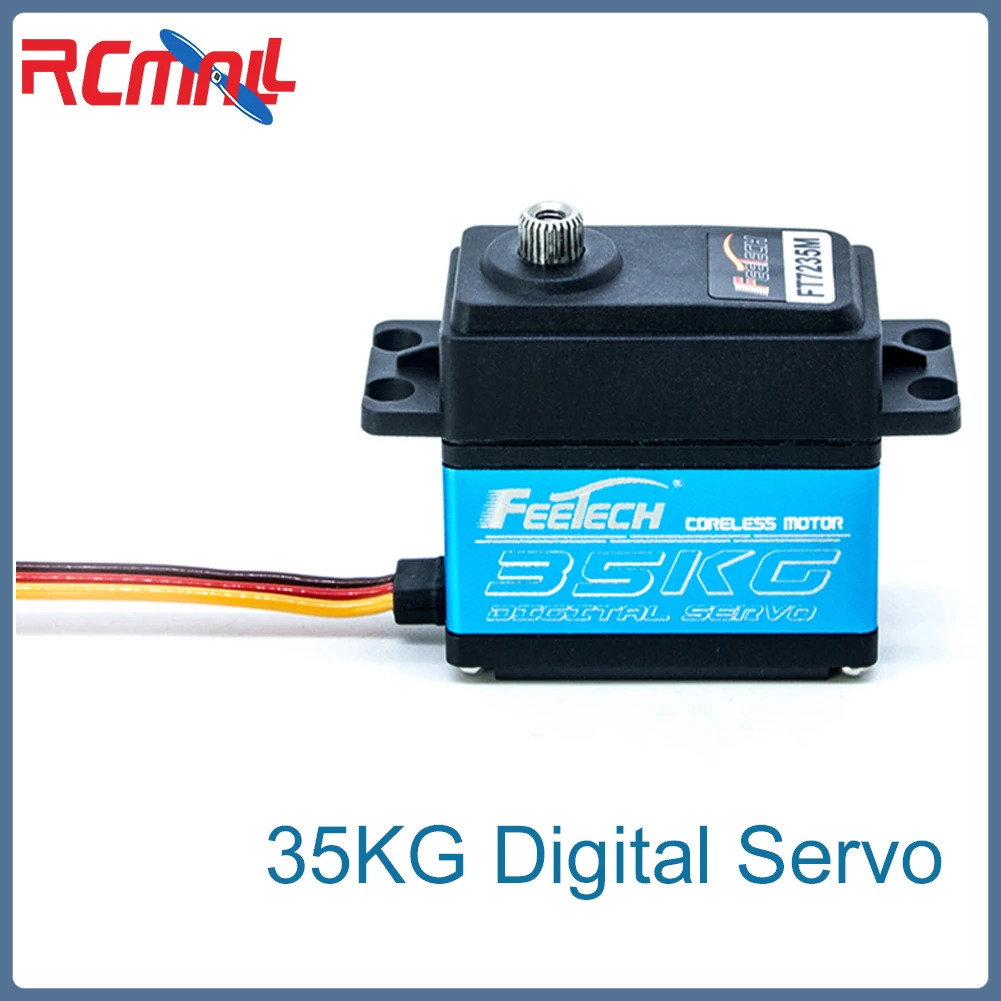 FT7235M Digital Servo Coreless Motor 35KG High Torque Steel Gear Waterproof 180 Degree for 1/8 1/10 RC Cars Robot Arm Aircraft