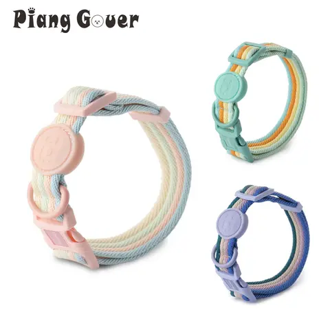 Weaving Color Blocked Pet Collar Small Medium Dogs Collar For Puppy