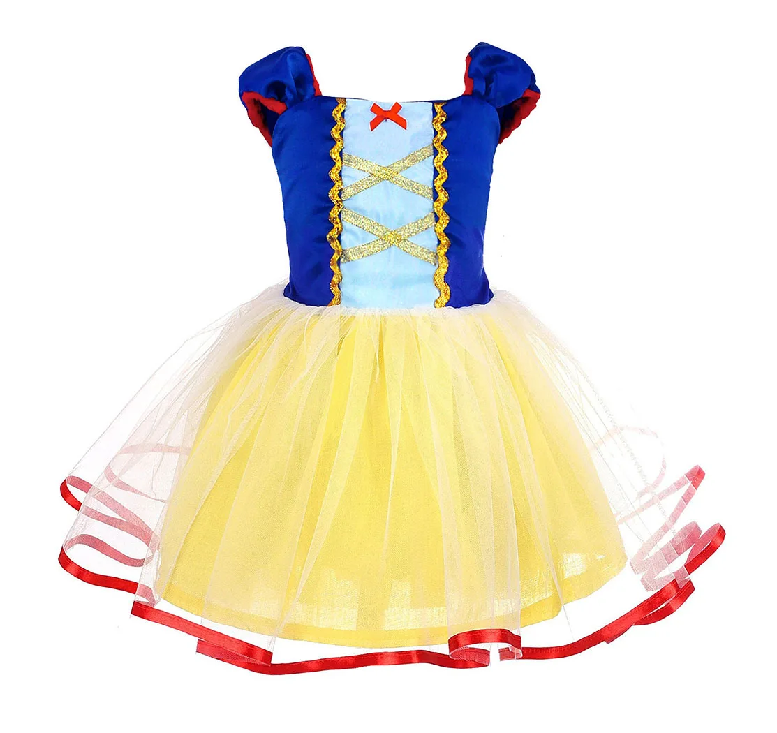 Jurebecia Girls Princess dress Snow White Birthday Party Carnival Holiday Dress Costumes  for Baby Toddler Girl