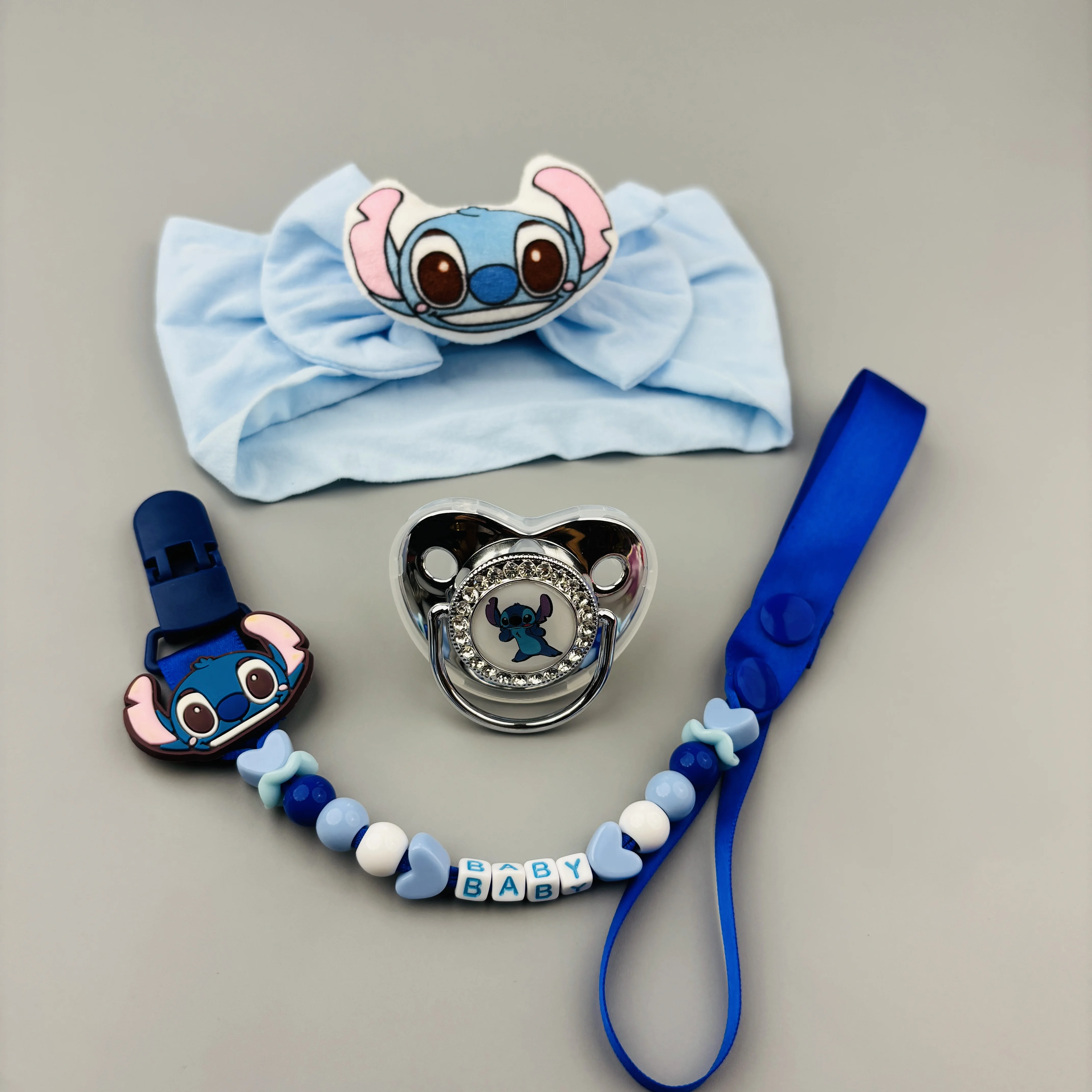 

Держатель для детской соски, соска для новорожденных, кавайная повязка на голову с принтом, штаны для ползания, подарок для душа новорожденного, жизнь