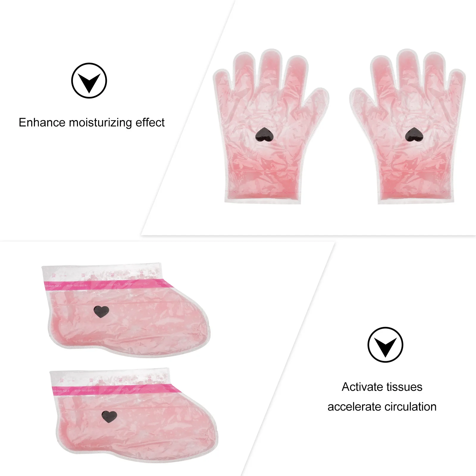 

2pcs Hand Feet Wax Covers Rose Washable Spa Paraffin Therapy Cover Kit For Moisturizing Home Treatment Nourishing Foot Care