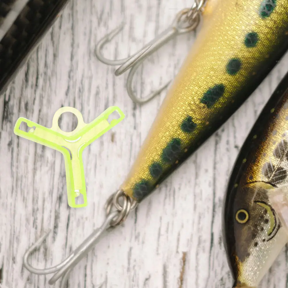 

100Pcs Triple Hook Protective Covers Hook Guards Safety Caps Suitable for Fishing Lures Treble Hooks Fishing Lure Covers for Rod