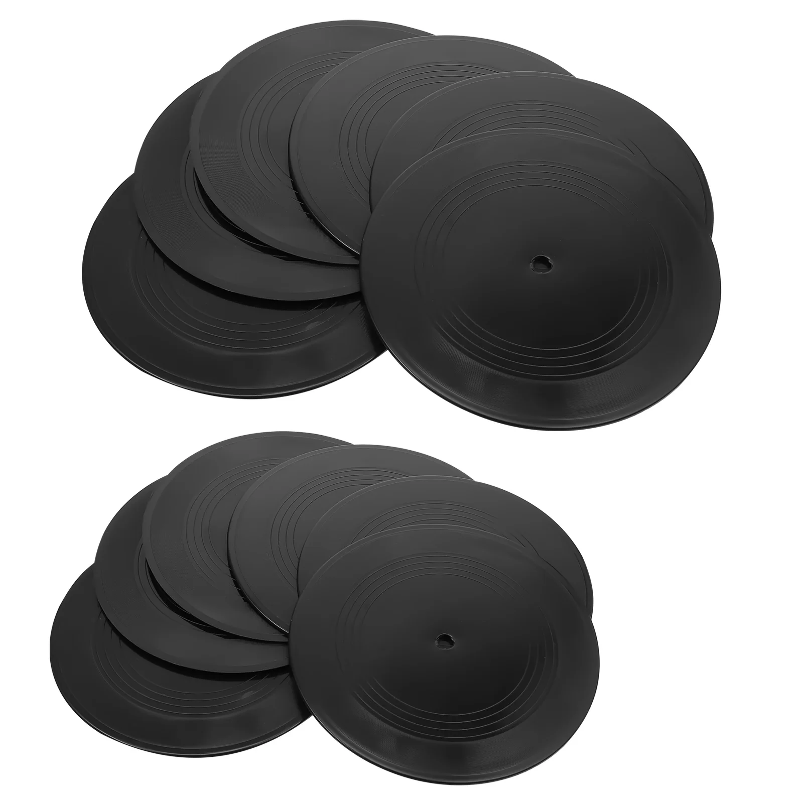 

12pcs Blank Vinyl Records Retro Wall Decor Aesthetic Room Ornament Household Decoration Creative Vinyl Record For Home Bar Cafe