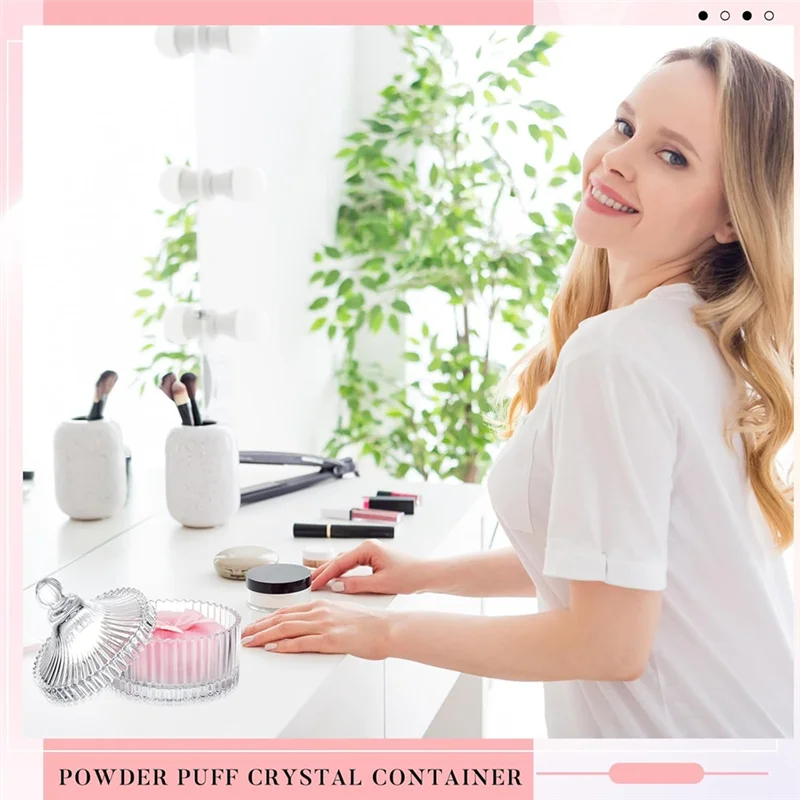 A88X 3 عبوات من حاويات البودرة المنتفخة ذات الجسم الكبير مع حاويات منتفخة من الكريستال الفقاعي الناعمة