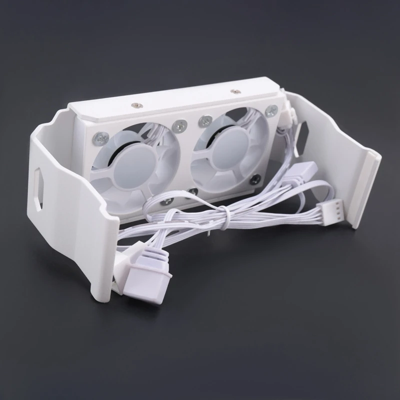 2X وحدة ذاكرة الوصول العشوائي للكمبيوتر مبرد الكمبيوتر DDR4 DDR5 Overlock Dual ARGB Sync PWM مراوح الألومنيوم RGB مشعاع التبريد (B)