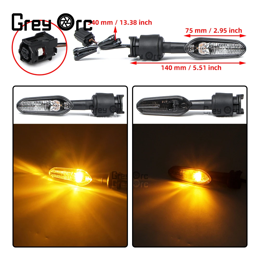 Motorcycle LED Turn Signal Light For Yamaha YZF R3 YZFR3 2015 2016 2017 2018 2019 2020 2021 2022 2023 Flasher Indicator Lamp