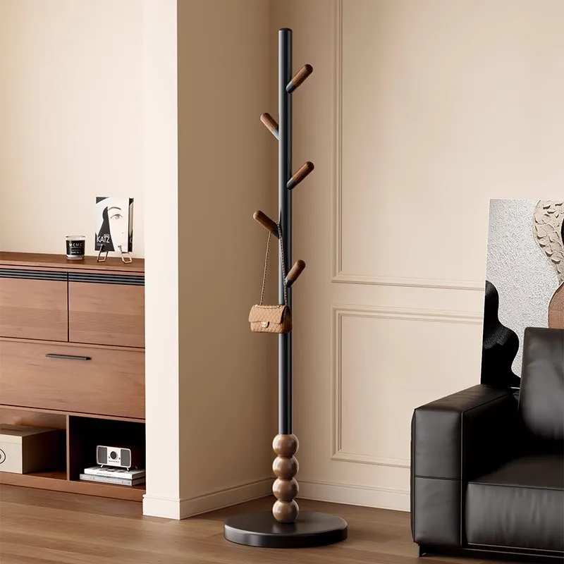 Perchero de piso a techo para dormitorio doméstico no ocupa espacio, percha vertical simple para interiores