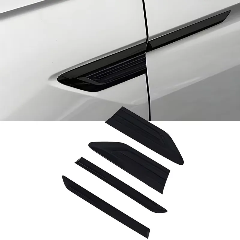 For Volkswagen VW Tiguan 2017 2018 2019 2020 2021 MK2 Accessories ABS Plastic Side Wing Fender Emblem Badge Stickers Cover Trim