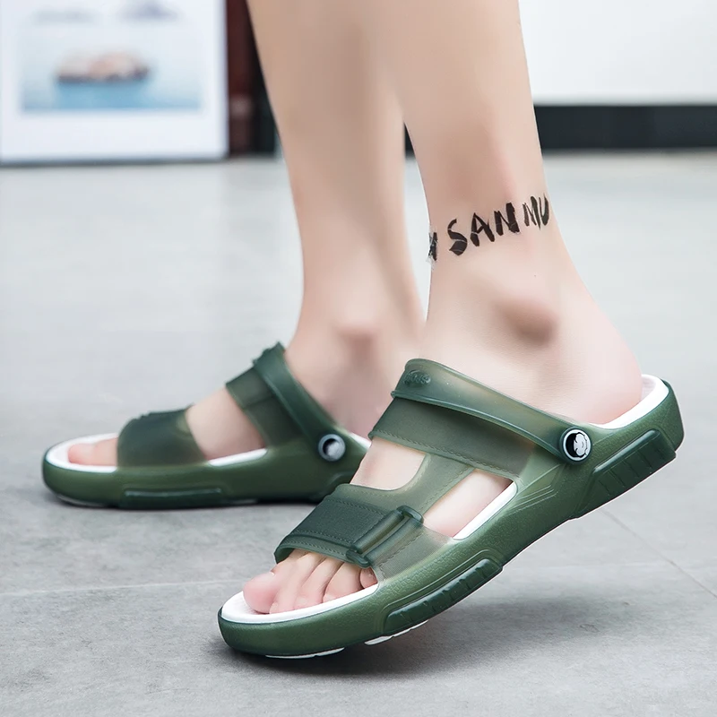 2023 New Style Outdoor Comfortable Breathable Sandals Beach Flip-flops  Slippers Comfortable Male Casual Shoes