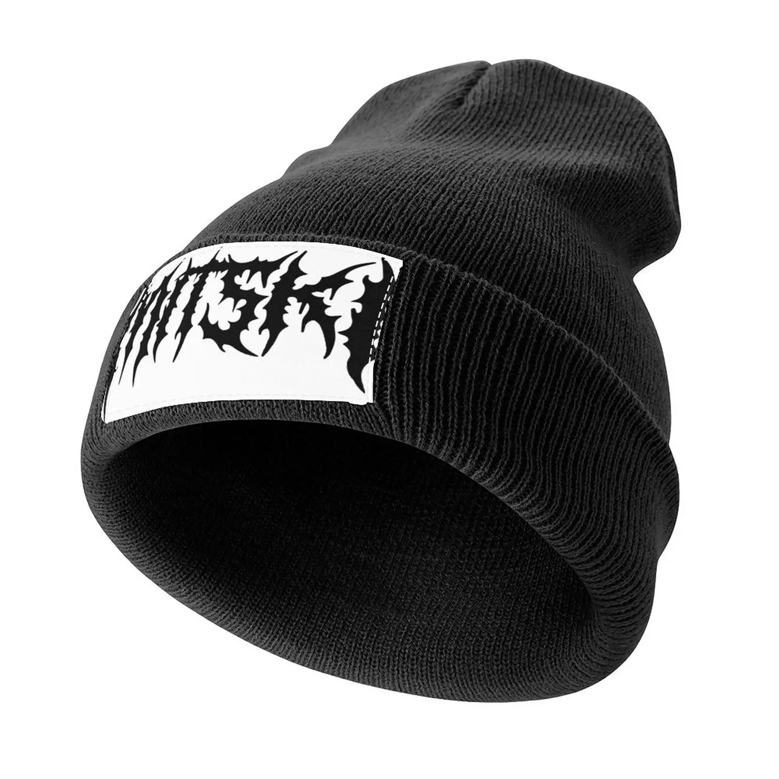 

MITSKI in metal font (black) Knitted Cap Streetwear Dropshipping Luxury Cap Rave Women's Golf Clothing Men's