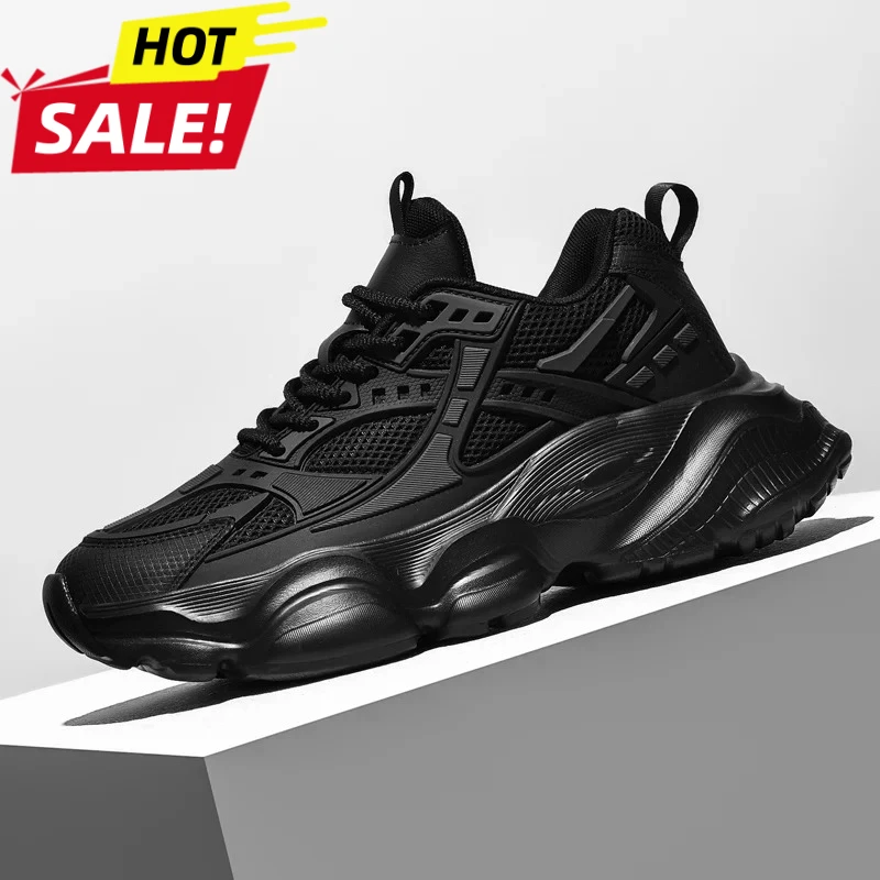 

Large Size 48 Athletic Men's Sneakers High Quality Sport Walking Sneakers For Men Black Platform Casual Basletball Running Shoe
