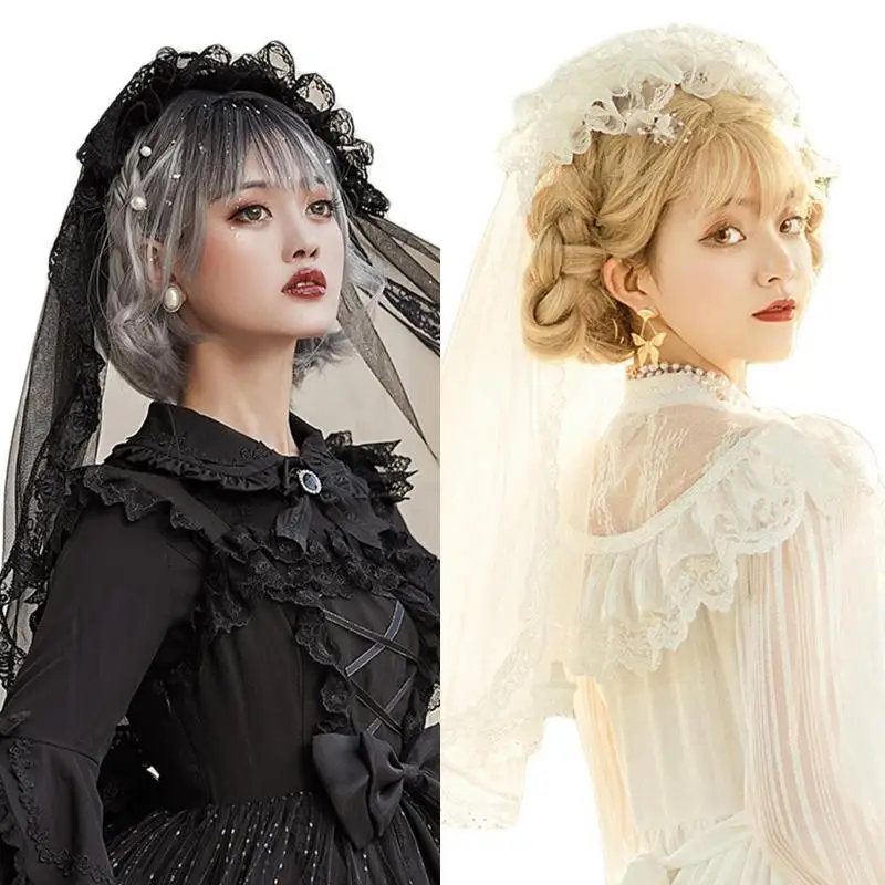 a52e-beautiful-black-white-veil-lace-veil-headdress-hair-accessories