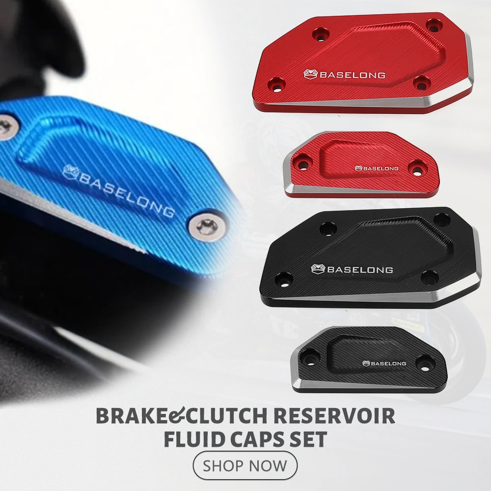 Motorcycle Front Brake&Clutch Reservoir Fluid Caps Set FOR BMW R1300GS Adventure/Trophy/TE 2023 2024 2025 R 1300 GS ADV GS1300