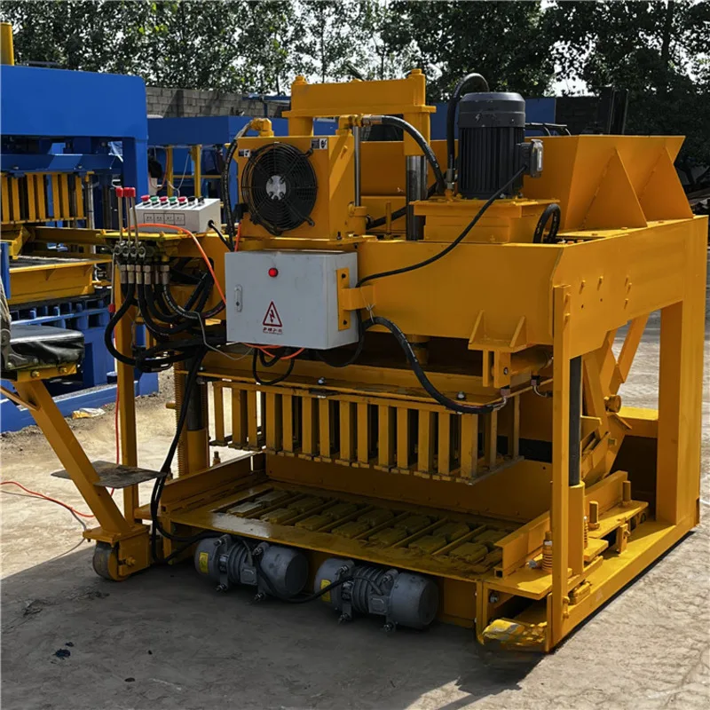 Driveable Mobile Hydraulic Fully Automatic Concrete Hollow Cement Pavement Brick Making Machine