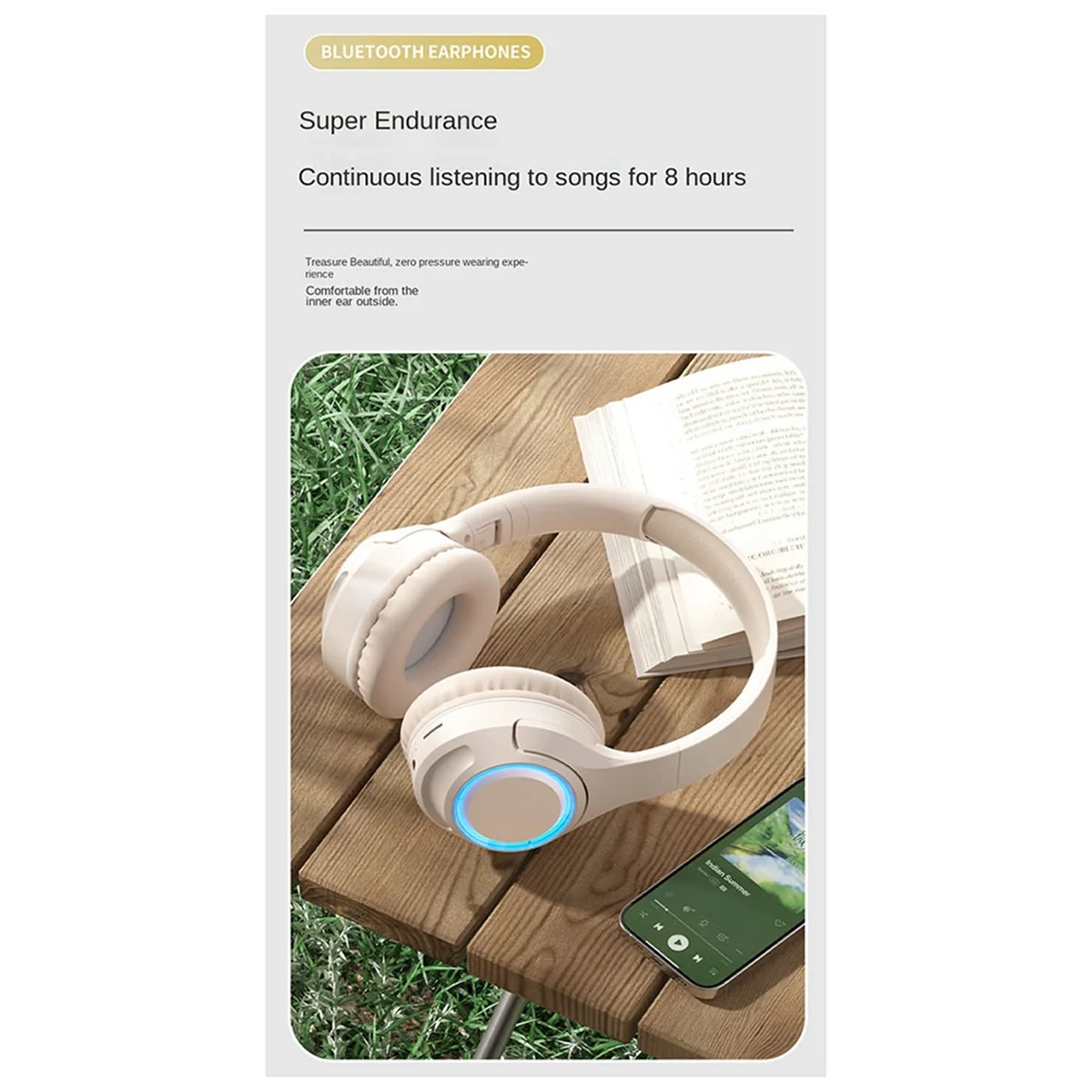 A57G-LED 헤드폰 Bluetooth 무선 헤드셋베이스 이어폰 HIFI 스포츠 게임 음악 이어폰 지원 TF 카드 휴대용-C