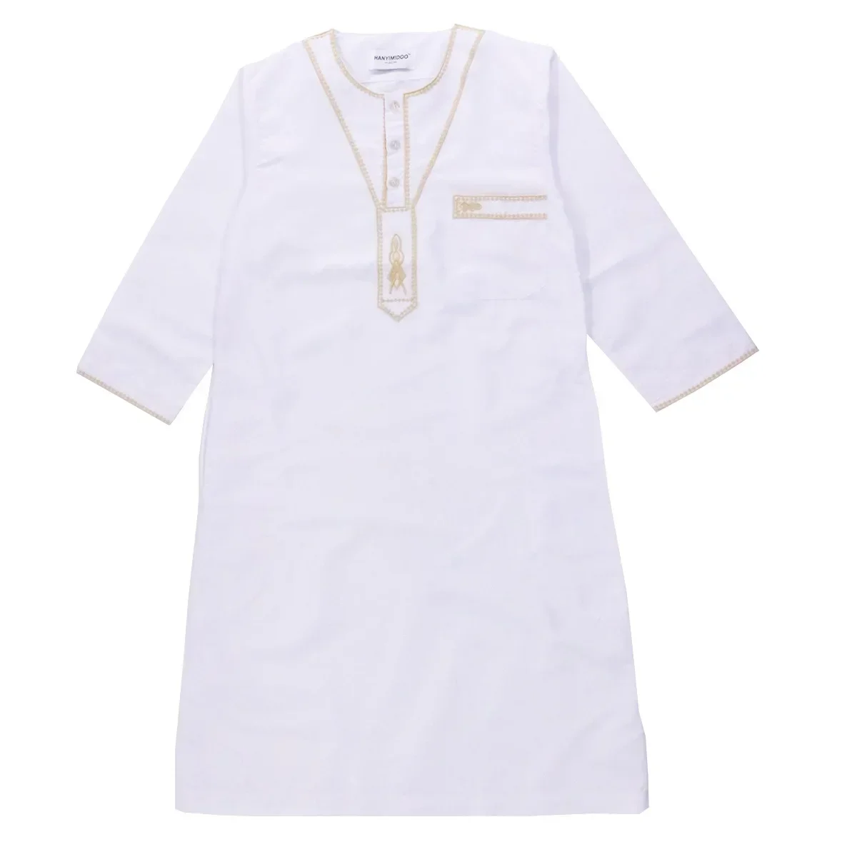 Jubba Thobe Muslim Boy Kids Abaya Dubai Long Robe Embroidery Caftan Turkey Ramadan Muslim Clothes Kaftan Islam Thoub Djellaba