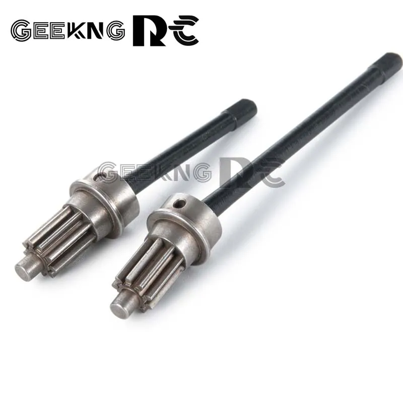 

2Pcs Steel Front Axle CVD Drive Shaft for 1/10 RC Crawler Traxxas TRX4 TRX-4 TRX6 Upgrade Parts Accessories