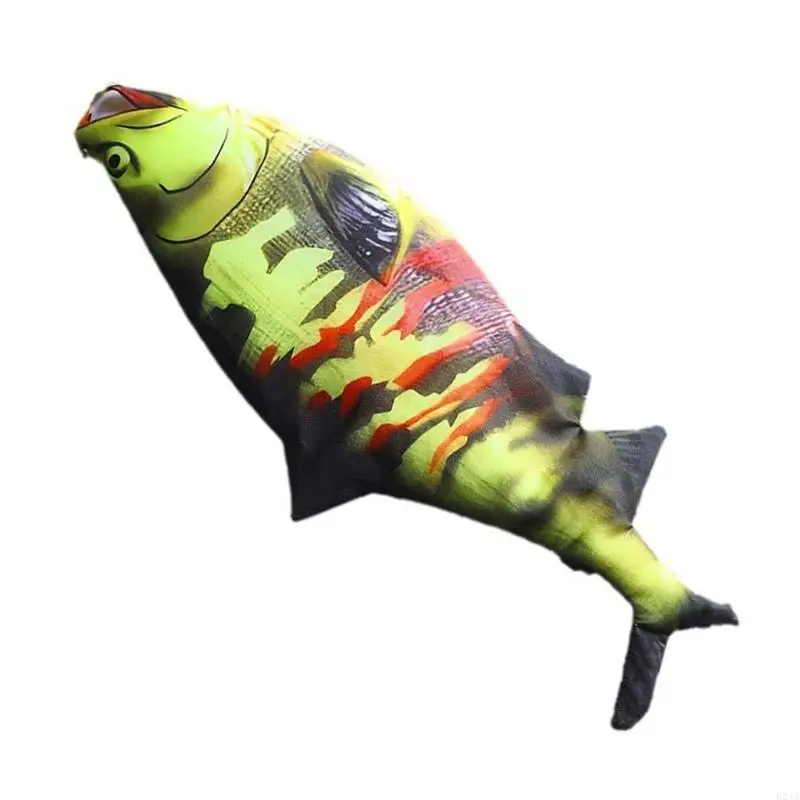 Simulated Fish Pencil Case Writing Tool Pen Storage Bag Kids Travel Friendly