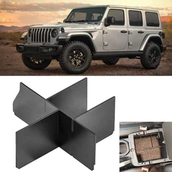 Center Console Partition Car Armrest Box Storage Divider Grid For Jeep Wrangler JL Gladiator JT 2018+