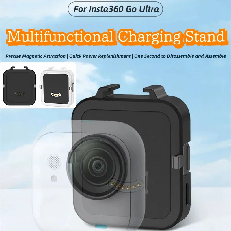 

Многофункциональная зарядная станция для камеры Insta360 Go Ultra, быстросъемная док-станция для аккумулятора, портативные аксессуары для передачи данных
