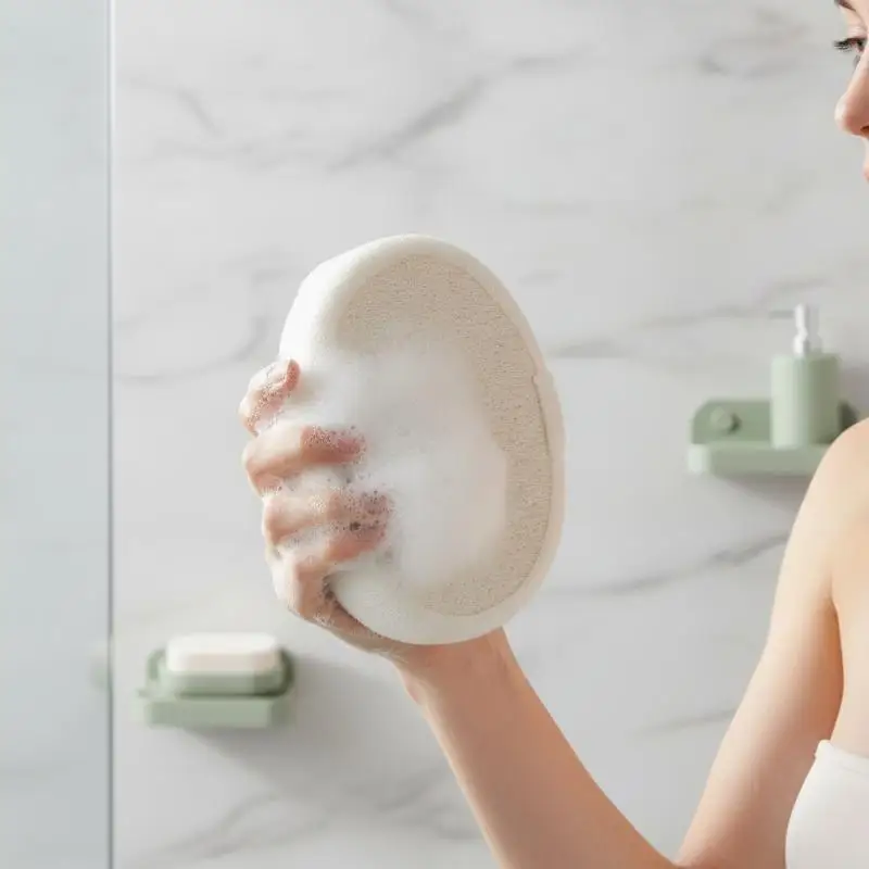 Natural Loofah Shower Rub Exfoliate Bath Sponge Bath Ball Healthy Massage Bath Brush Tool