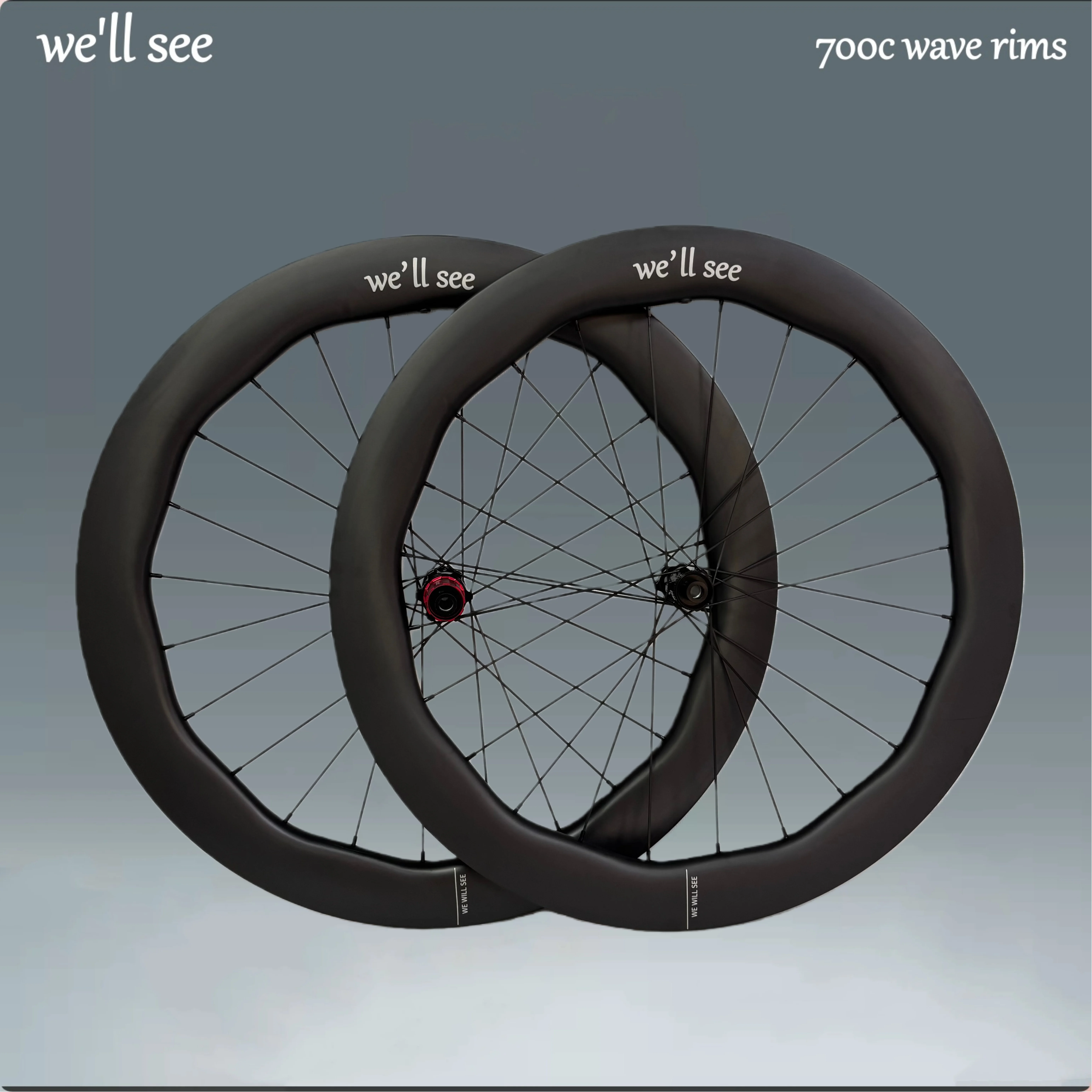 

UCI Quality WAKE 6560 EVO Road Bike Carbon Wheelset 700C Wave Rims Depth 4550 Width 28mm Bicycle Wheesl