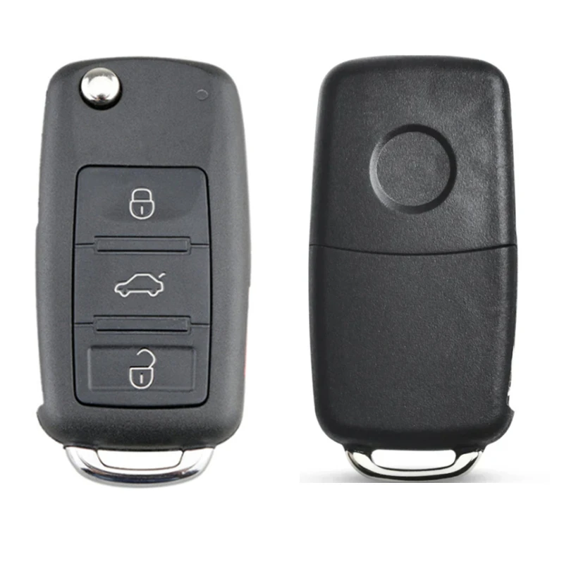 OEM Replacement Case 2/3Button Flip Folding Remote Car Key Shell For VW Beetle Tiguan Amarok Polo Caddy Golf MK6 Jetta 202AD