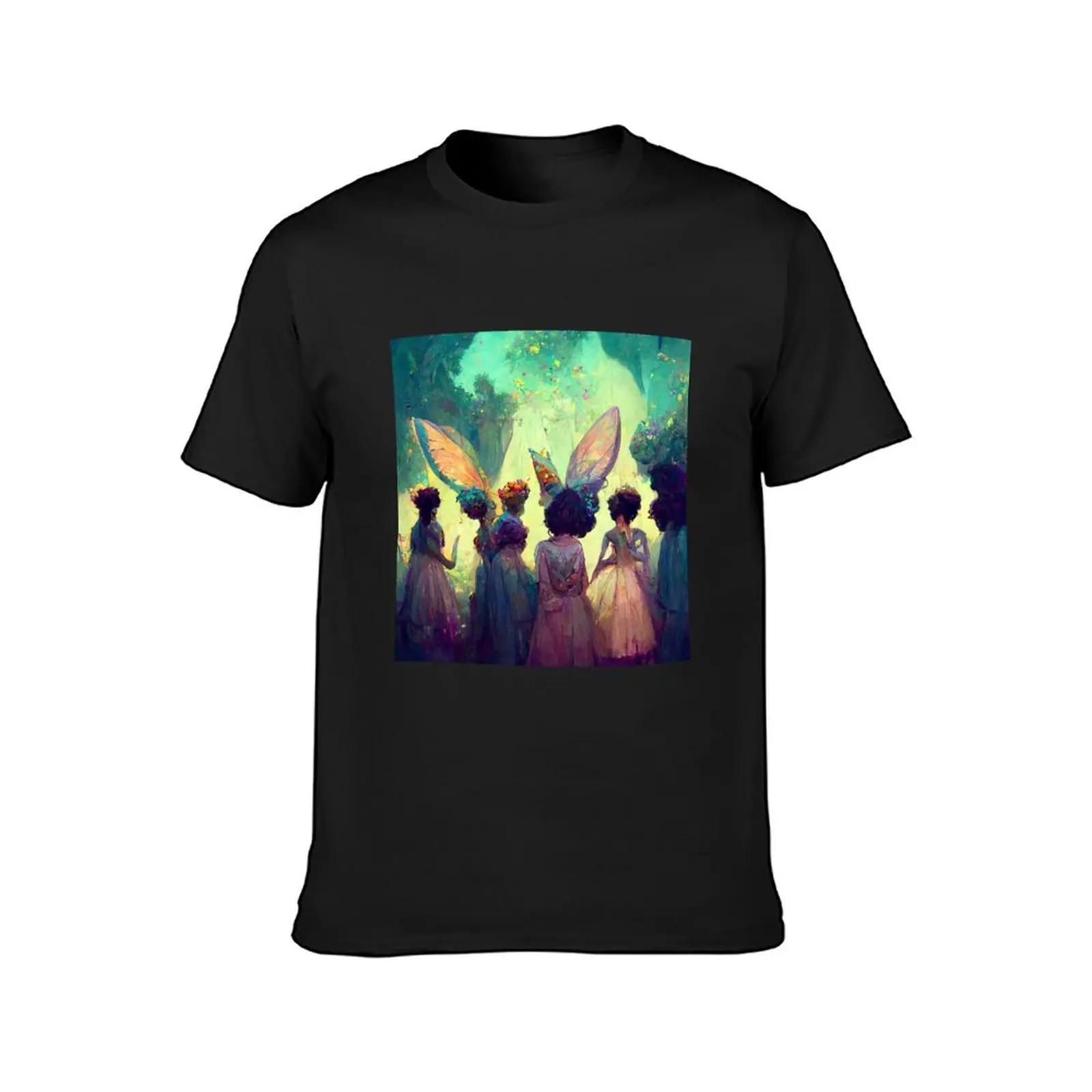 A faerie party at dusk T-Shirt shirts graphic tees vintage clothes black t-shirts for men