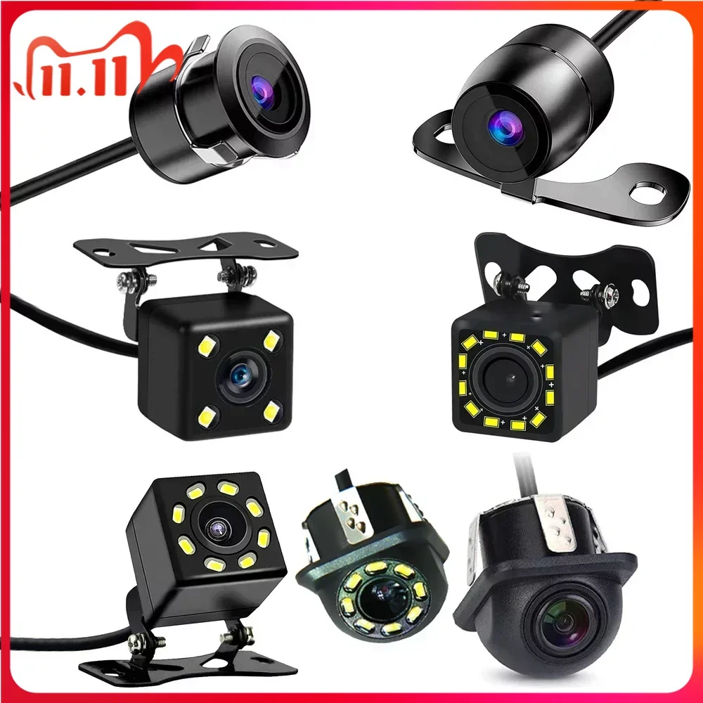 Caméra de recul pour voiture, vision nocturne HD, marche arrière, stationnement automatique universel, étanche IP68, CCD, LED, moniteur de