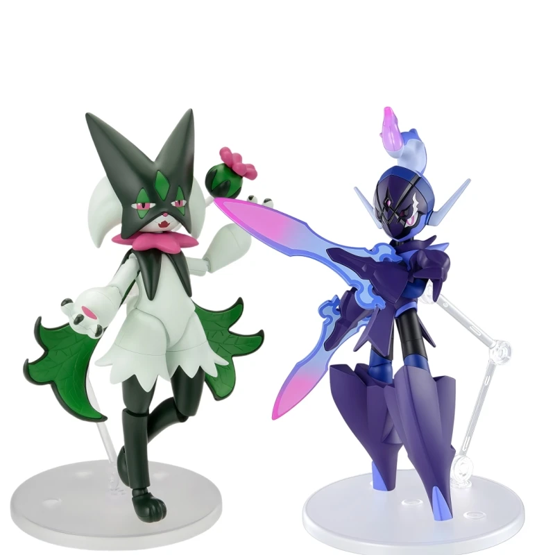 Bandai Originele Pok É Mon Evolution Serie Model Normale Editie NO.57 Cangyan Blade Ghost & NO.56 Magisch Masker Miauw Handheld Speelgoed
