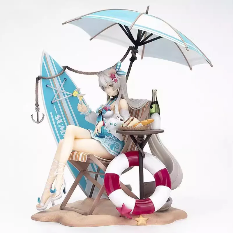 25.5cm Honkai Impact 3 Kiana The Law Of Emptiness  Spring Elf  1/8 Handmade Beach Beauty Girl Boy Desktop Decoration Toys Gifts