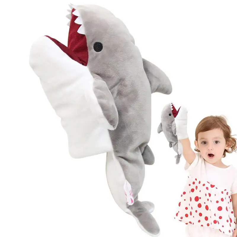 

Shark Puppet Hand Ocean Animal Hand Puppet Soft Plush Hand Puppets 34Cm Educational Toy Hand Puppet Plush Toy Stuffed Animal Toy