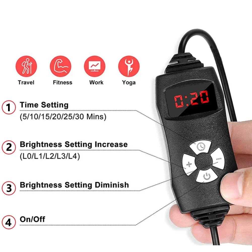 Controller for Led Red Light Product Cap,Belt,Light