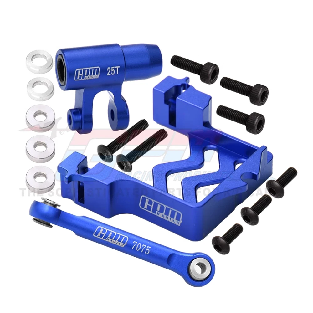 GPM معدن 7075 سبيكة سيرفو جبل دعم 25T ذراع مؤازر ل Traxxas 1/5 X-MAXX 6S 8S 4WD شاحنة كبيرة RC قطع غيار السيارات