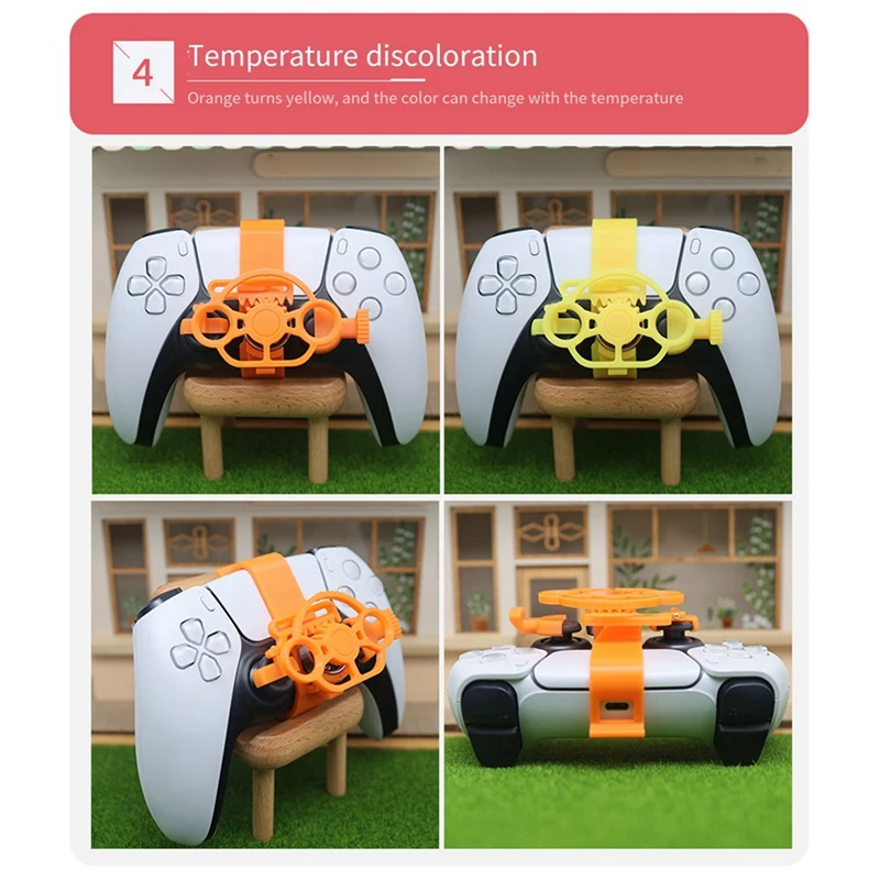 B04B-عجلة قيادة صغيرة لمقبض PS5 عصا التحكم في اللعبة لعبة السباق وحدة التحكم المساعدة ملحقات مقبض الألعاب #2