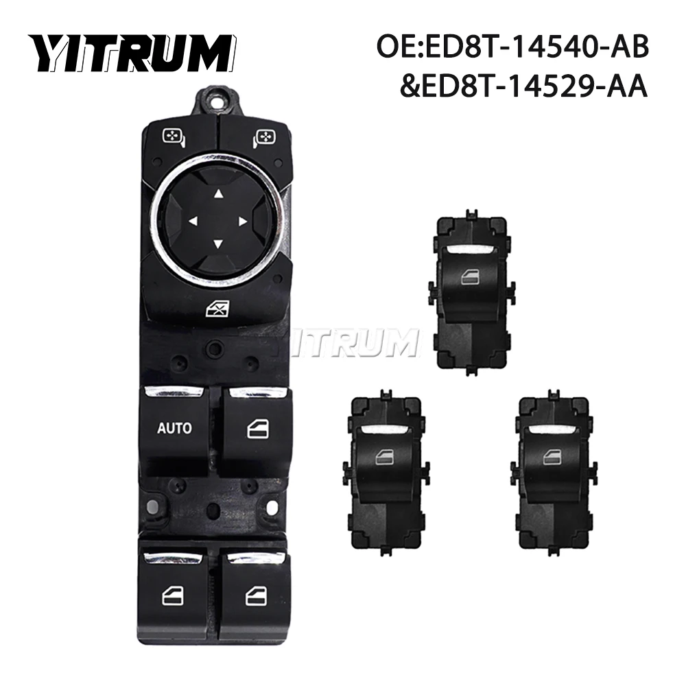 

YITRUM ED8T-14540-AB ED8T-14529-AA ED8T-14540-BA ED8T-14529-CA Window Lifter Switch For Ford Escort 2014 2015 2016 2017