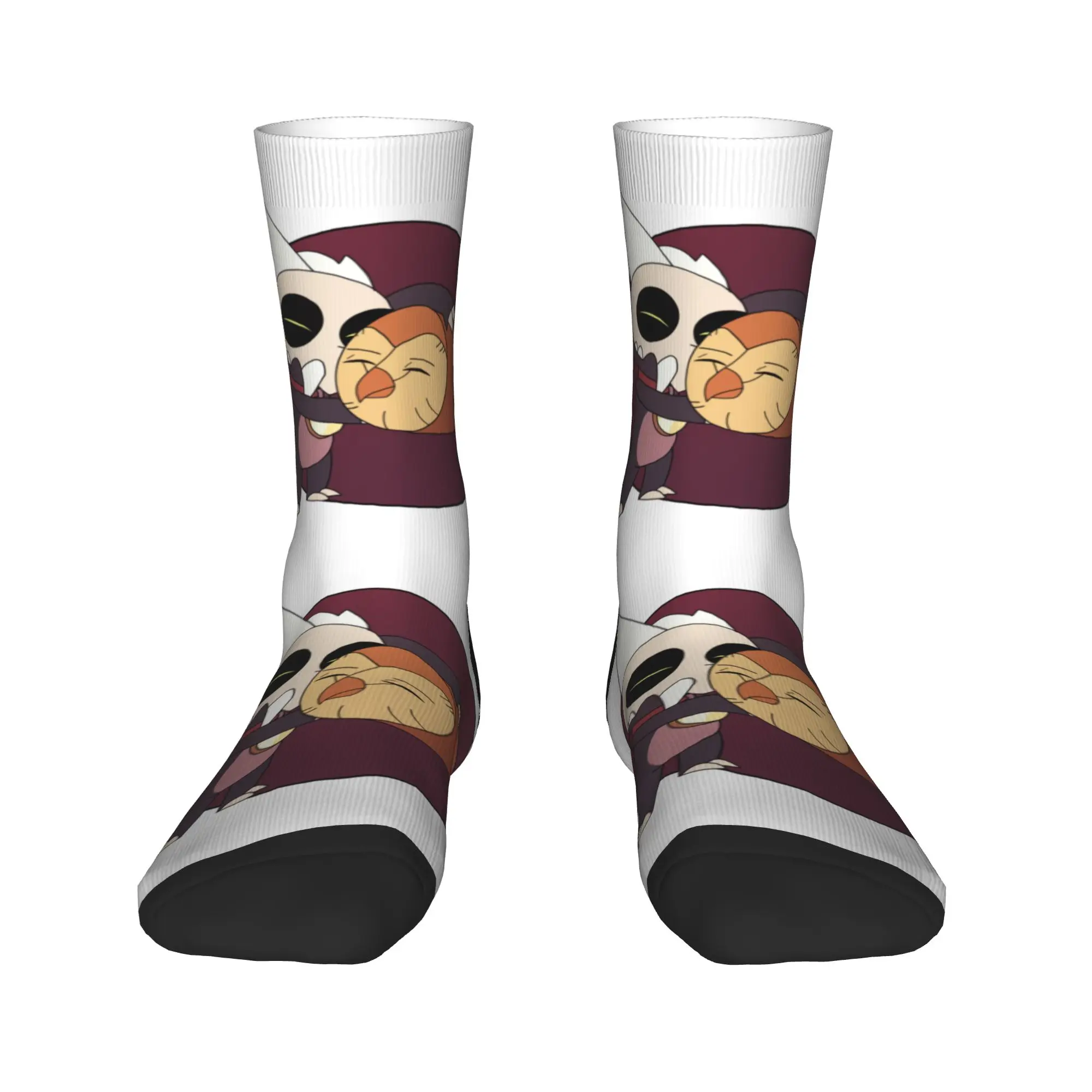 

Harajuku Hooty and King The Owl House Socks Women Men Warm 3D Print Sports Basketball Socks