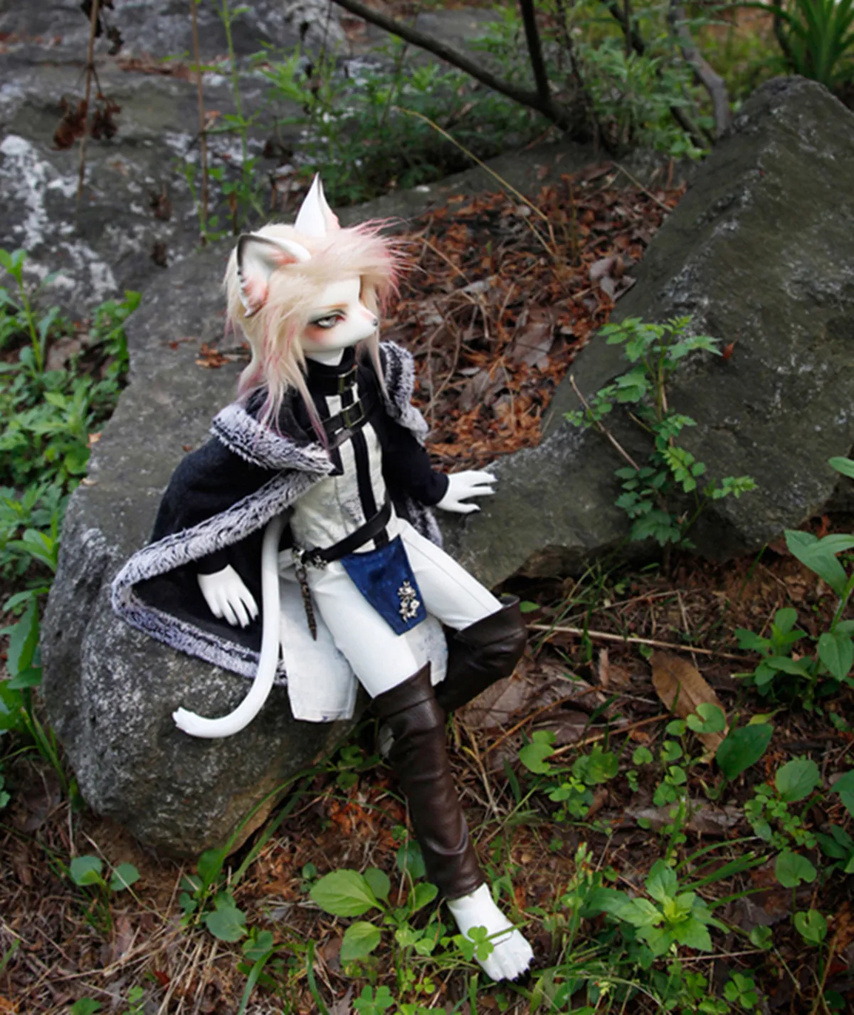 ตุ๊กตา BJD รุ่นใหม่ รูปสัตว์ หมาจิ้งจอก โอสการ์ ตัวมีกรงเล็บ ขนาด 1/4 ทำจากเรซิ่น ตุ๊กตา reborn แบบ free sd พร้อมแต่งหน้า