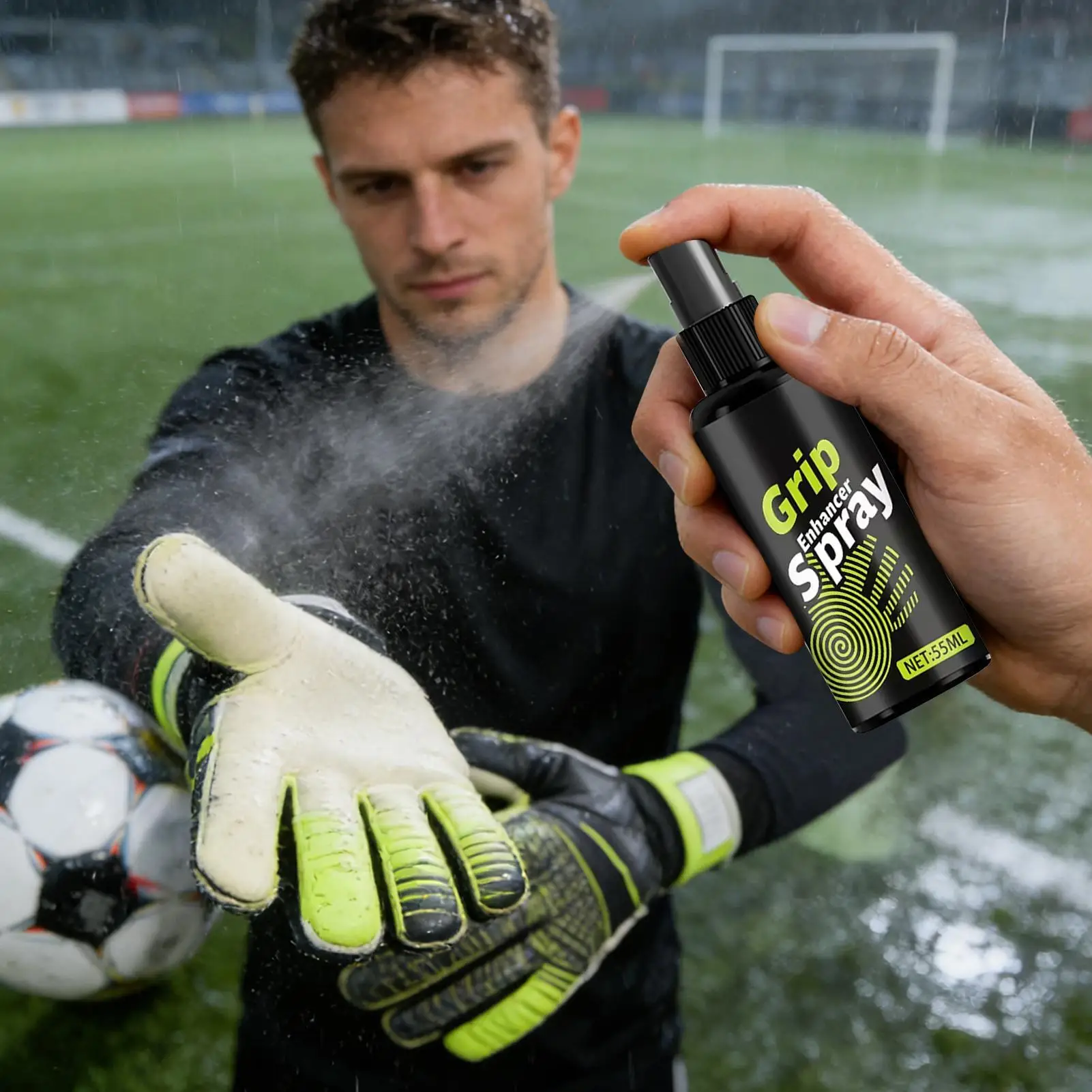 

Goalkeeper Glove Spray Football Grip Spray for Goalkeeping Gloves Non-slip Enhanced Sticky Baseball Replacement Glove Glue