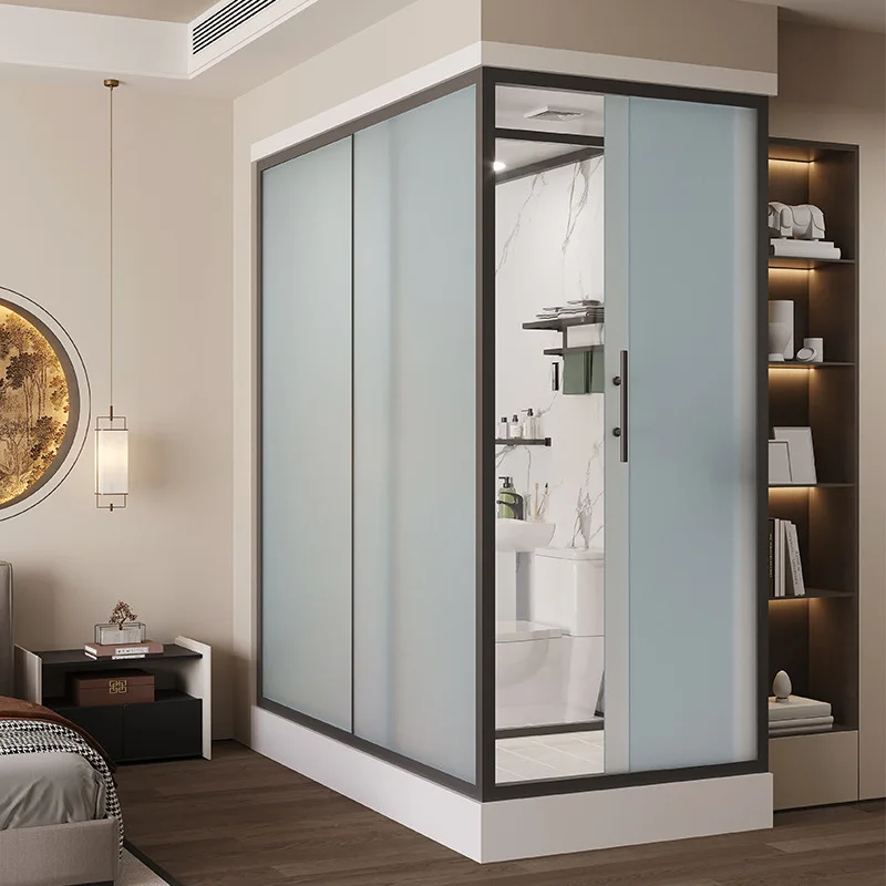 Integral shower room Integrated toilet Dry and wet separation bathroom Household indoor bath room Independent shower toilet room 4