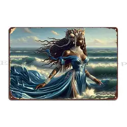 Yemaya Metal Plaque Cinema Wall Decor Designer Mural Home Tin Sign Poster