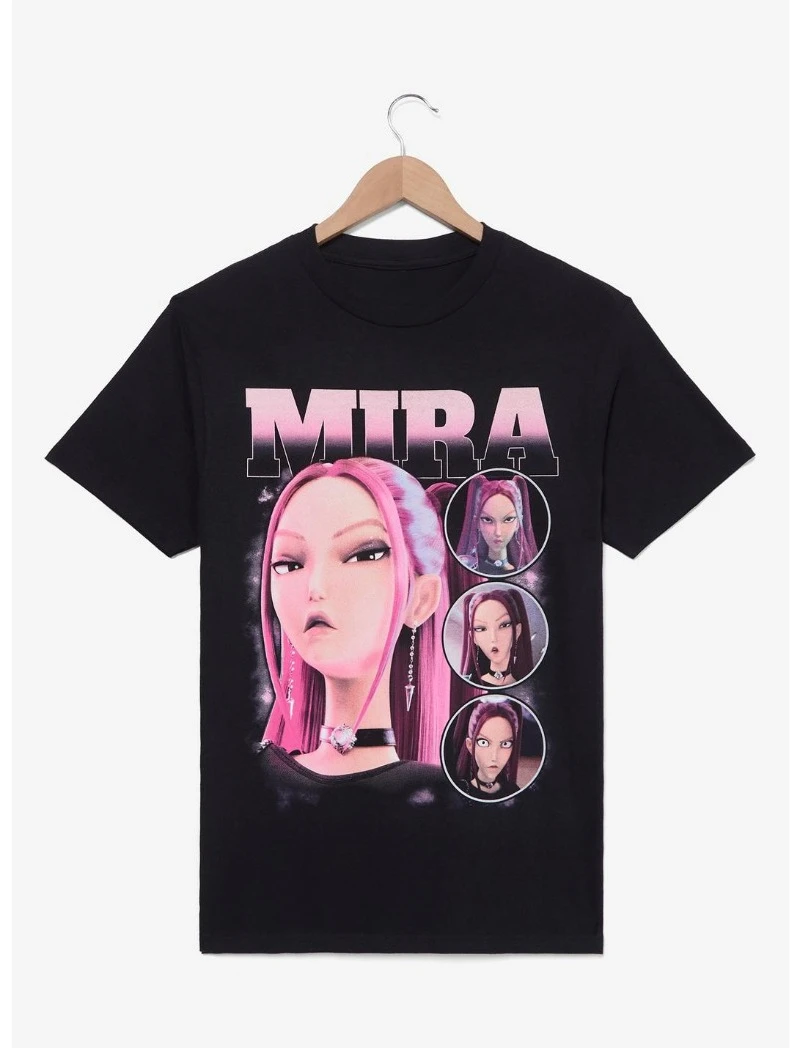 

European American Kpop Demon Hunters Shirt,KPop Demon Hunters Mira Multi-Portrait Women's T-Shirt - BoxLunch Exclusive