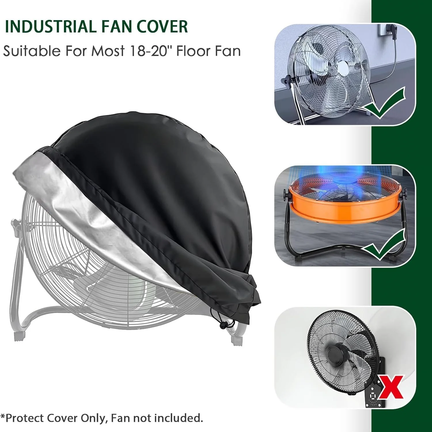 Industrial Fan Cover, Fit for 18