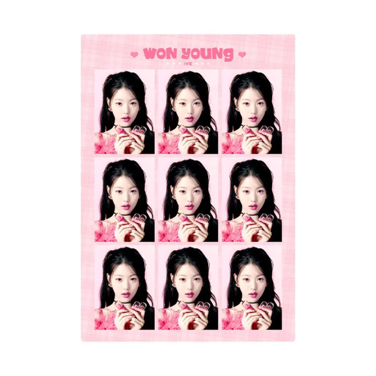 Imagem -04 - Coleção Idol Wonyoung Idol Card Cartão Postal de Estudante Yujin Gaeul Rei One-polegada id Foto Photocard Presente para os Fãs Pcs por Conjunto